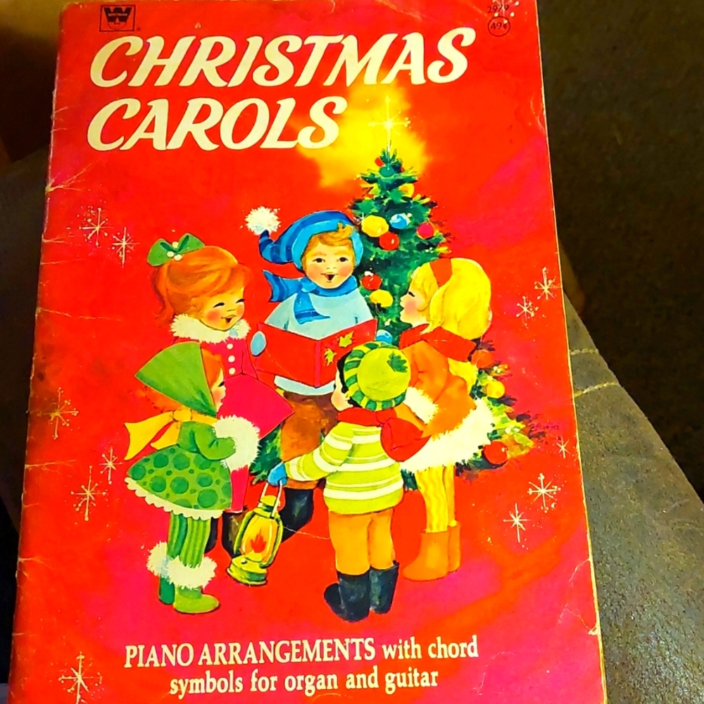 Vintage 1969 Christmas Carols Book Piano Arrangements With Chord Symbols
